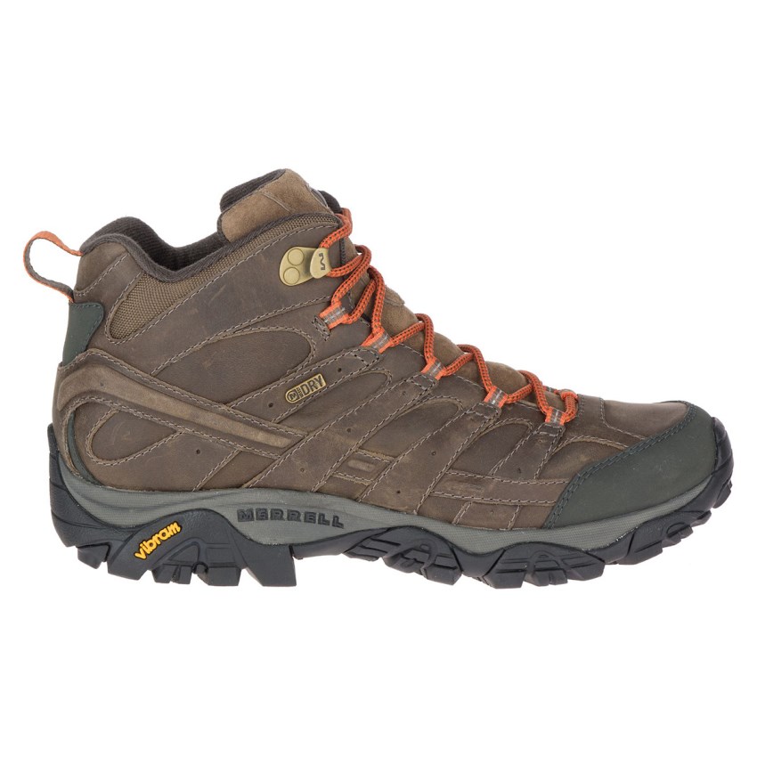 Chaussures Randonnée Merrell Moab 2 Prime Mid Waterproof Marron Foncé Homme | H.J.TSZW